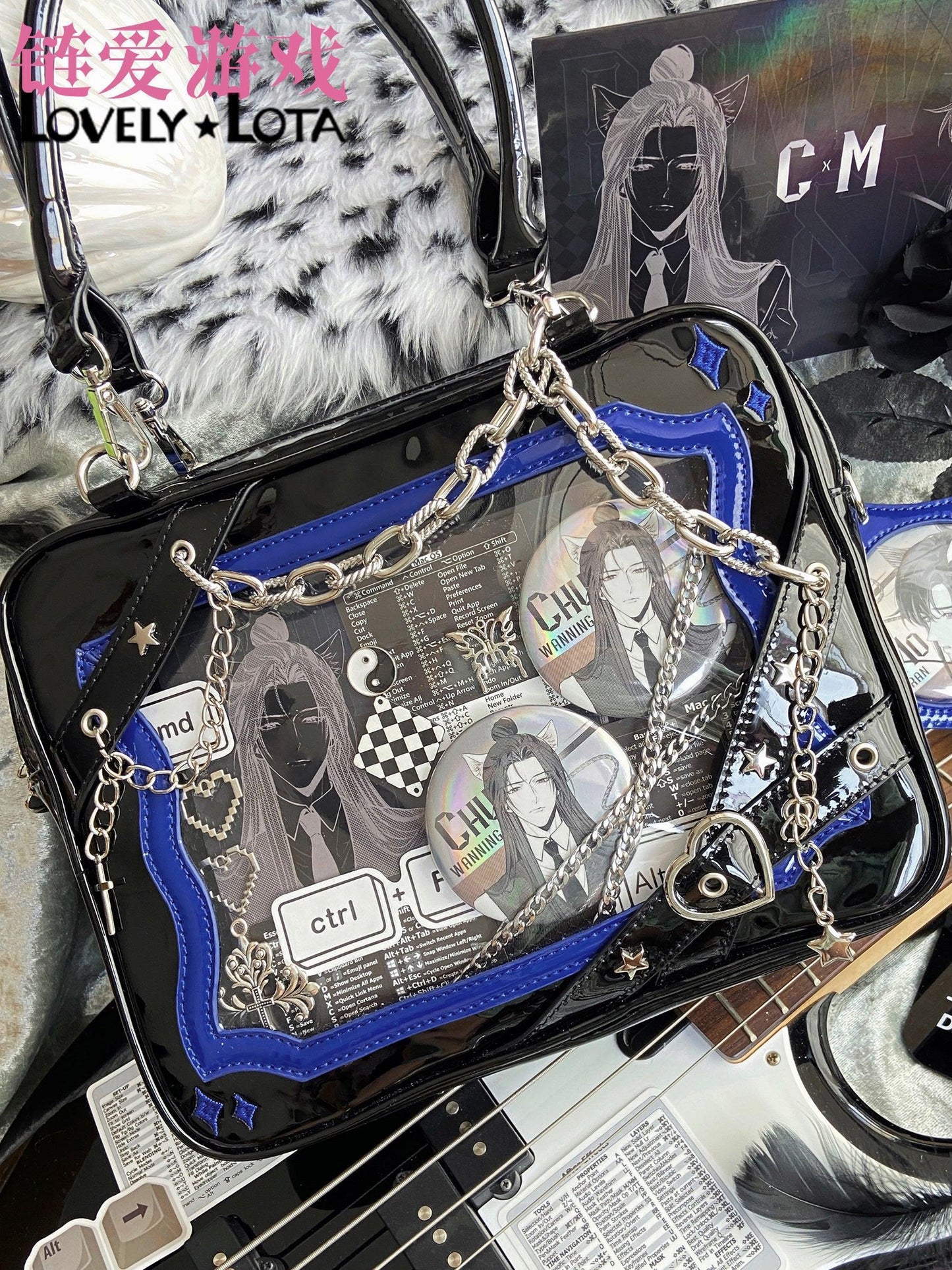 LovelyLota 链爱游戏square itabag Shoulder crossbody bag - Lovely Lota Shop