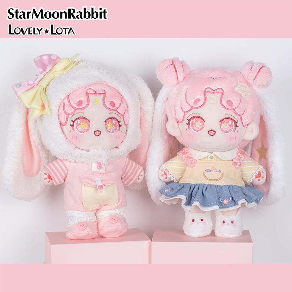 StarMoonRabbit 20cm cotton doll with detachable rabbit ears. - Lovely Lota Shop