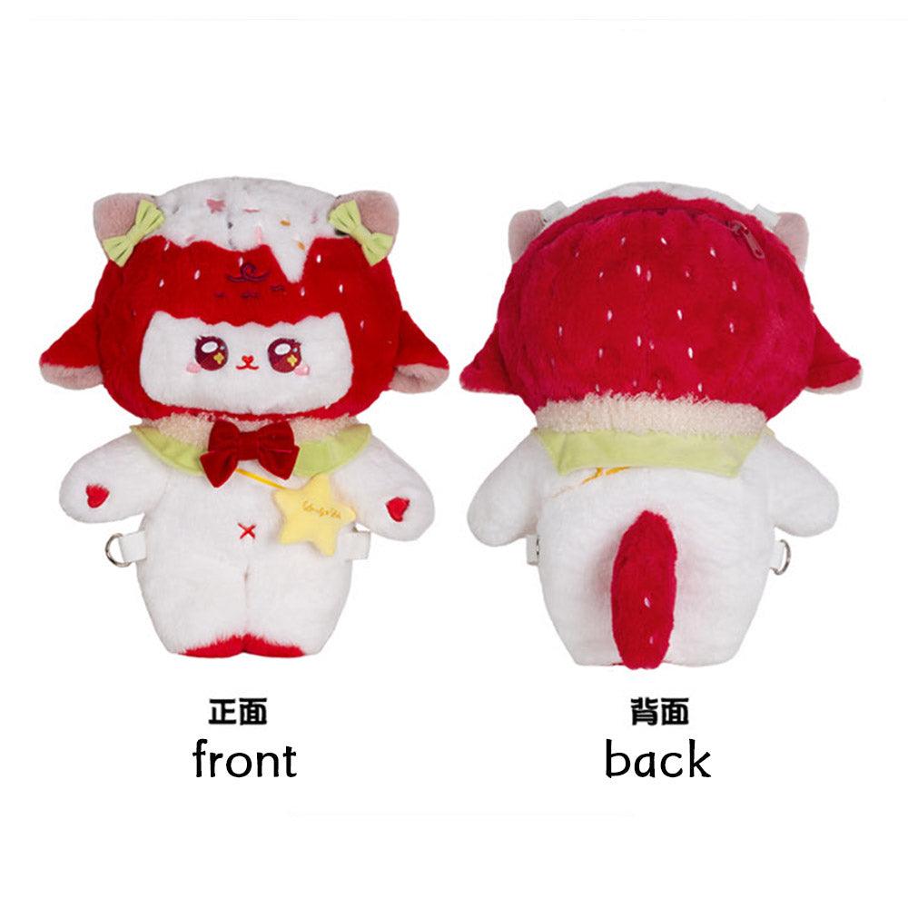 LovelyLota strawberry lamb Plush doll bag backpack crossbody bag lolita bag - Lovely Lota Shop