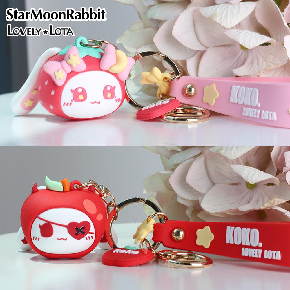 StarMoonRabbit Cute fruit keychain pendant - Lovely Lota Shop