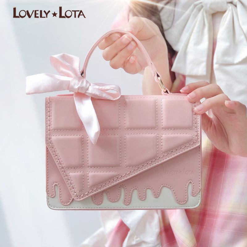 LovelyLota Sugar cube chocolate hand crossbody Lolita bag - Lovely Lota Shop