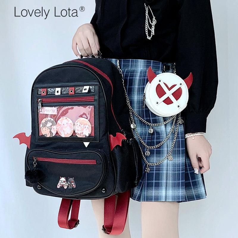 LovelyLota Devil Rabbit Backpack Small food itabag - Lovely Lota Shop
