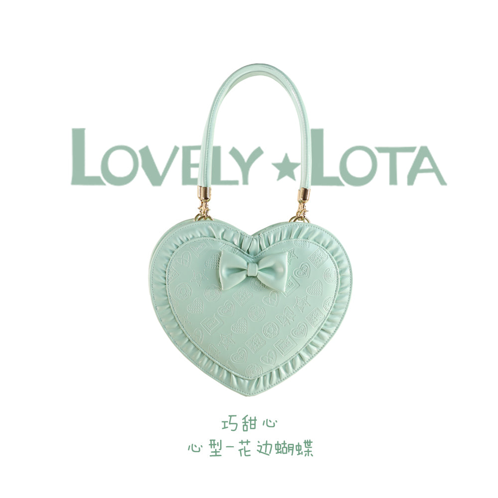 【IN STOCK】LovelyLota Original Choco-Sweetie Bag | Heart-Shaped Embossed Chocolate Design | Lolita Handbag & Crossbody | Perfect Gift for Girlfriend