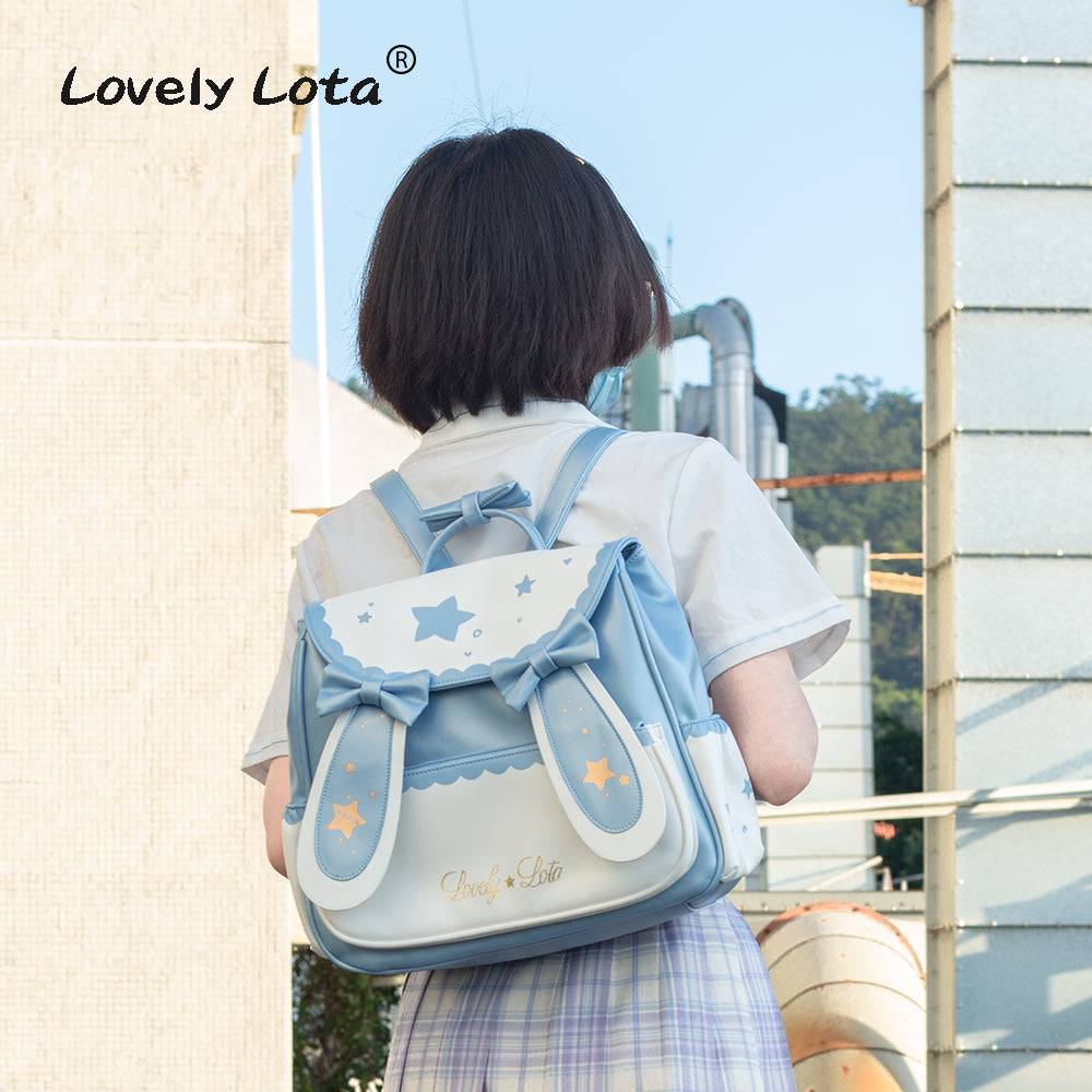 LovelyLota Brand Star Moon Rabbit IP Cute Backpack Large