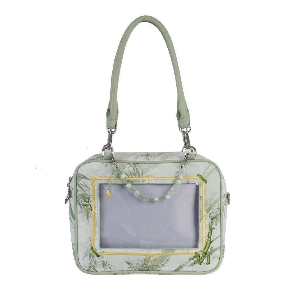 LovelyLota 竹春谣 Chinese style itabag Square top handle crossbody shoulder bag - Lovely Lota Shop