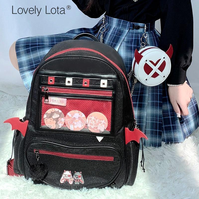 LovelyLota Devil Rabbit Backpack Small food itabag - Lovely Lota Shop