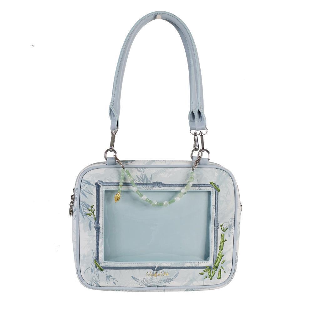 LovelyLota 竹春谣 Chinese style itabag Square top handle crossbody shoulder bag - Lovely Lota Shop