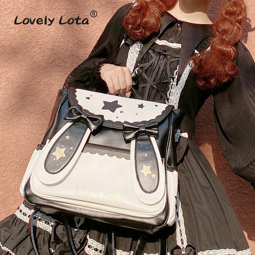 LovelyLota Brand Star Moon Rabbit IP Cute Backpack Large