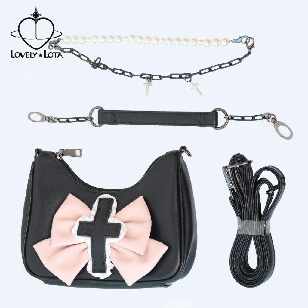 LovelyLota Sweetheart Witch armpit bag Hand-held cross-body Lolita bag - Lovely Lota Shop