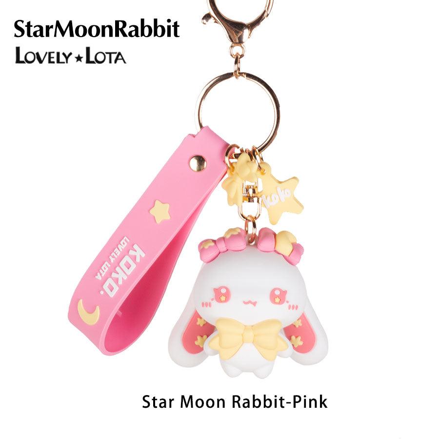 StarMoonRabbit Devil Rabbit Cute Cartoon Keychain pendant - Lovely Lota Shop