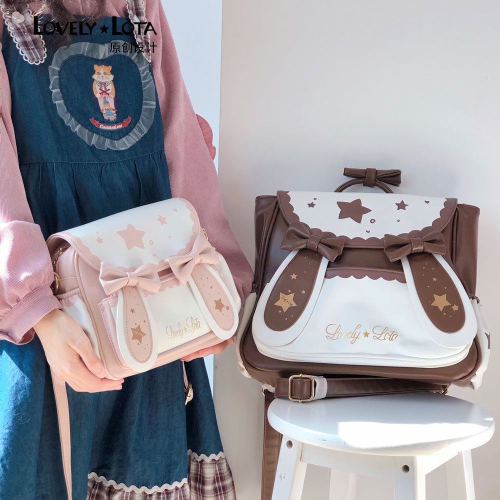 LovelyLota Brand Star Moon Rabbit IP Cute Crossbody Shoulder Bag Small
