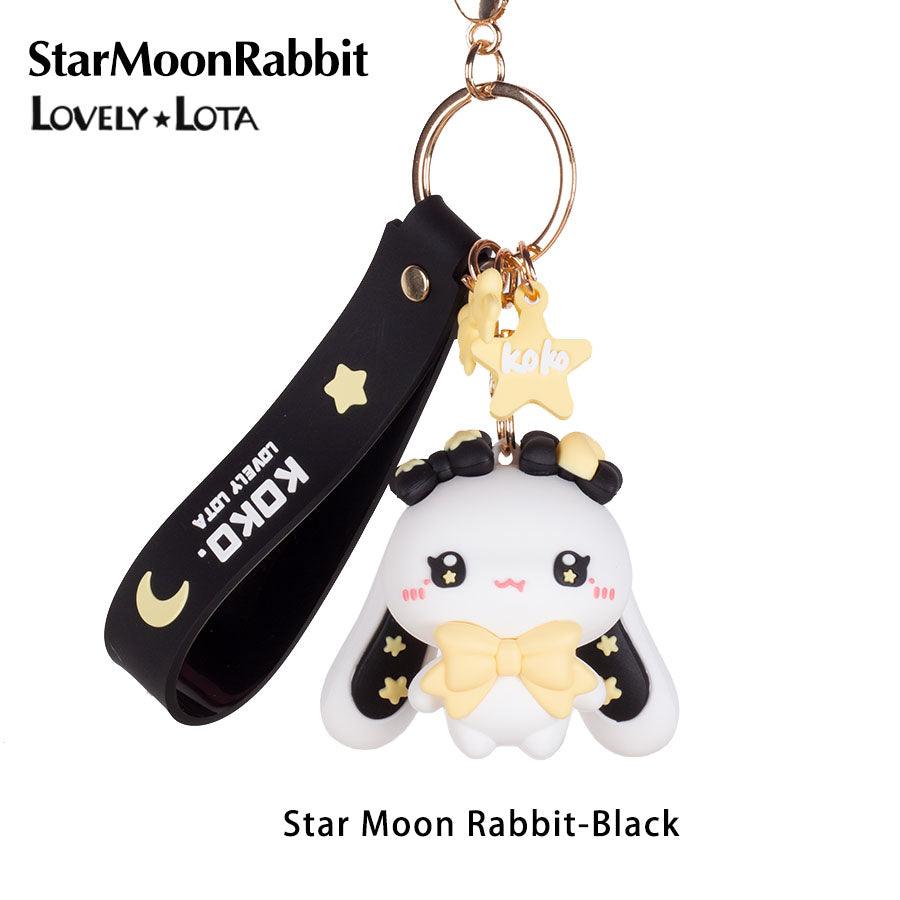 StarMoonRabbit Devil Rabbit Cute Cartoon Keychain pendant - Lovely Lota Shop