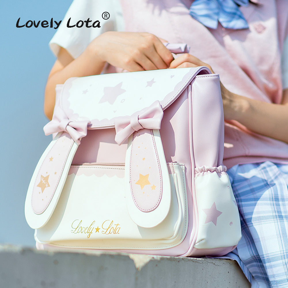 LovelyLota Brand Star Moon Rabbit IP Cute Backpack Large
