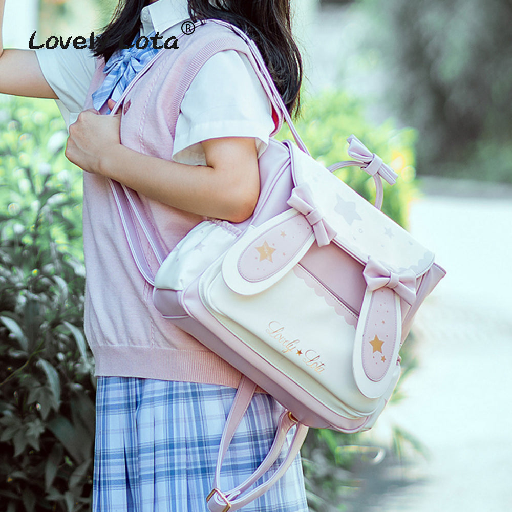 LovelyLota Brand Star Moon Rabbit IP Cute Backpack Large