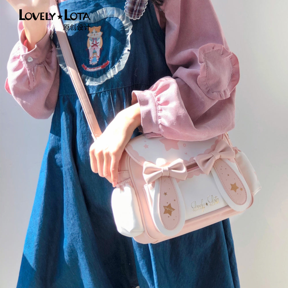 LovelyLota Brand Star Moon Rabbit IP Cute Crossbody Shoulder Bag Small