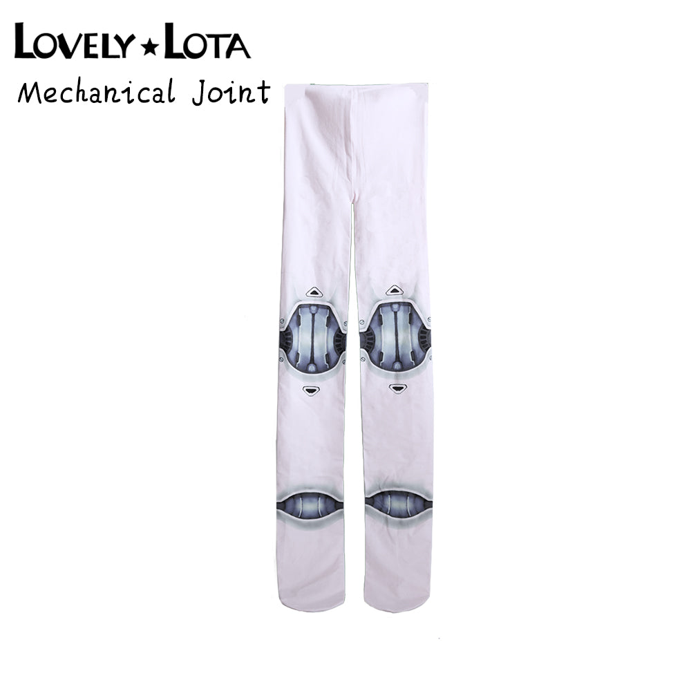 【IN STOCK】LovelyLota Original: Mechanical Joint Tights | Printed Tights | Articulated Tights | Full-Length Tights | Futuristic Tech-Style Tights
