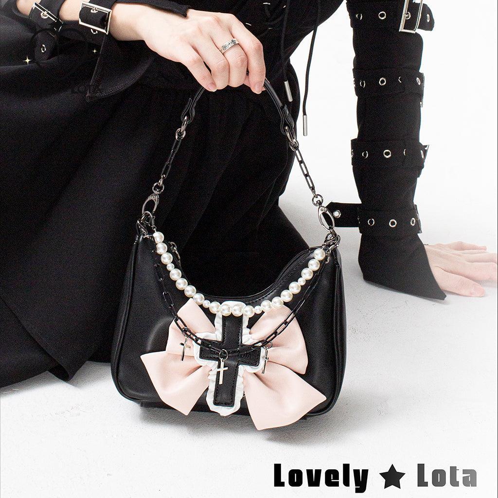 LovelyLota Sweetheart Witch armpit bag Hand-held cross-body Lolita bag - Lovely Lota Shop