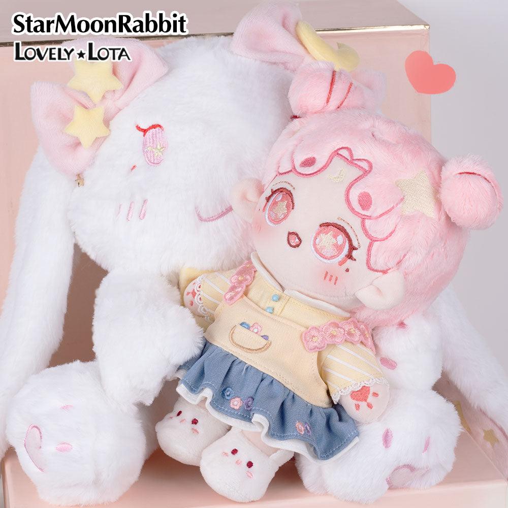 StarMoonRabbit 20cm cotton doll with detachable rabbit ears. - Lovely Lota Shop