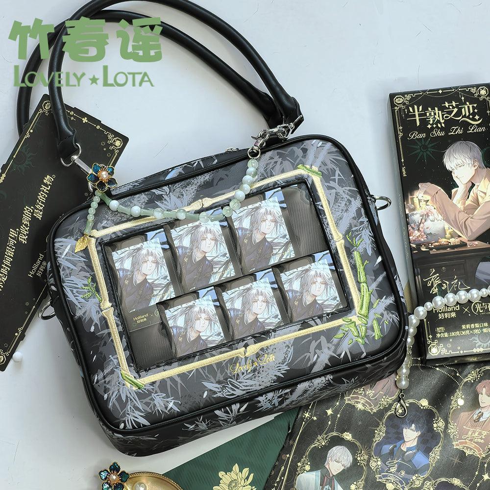 LovelyLota 竹春谣 Chinese style itabag Square top handle crossbody shoulder bag - Lovely Lota Shop