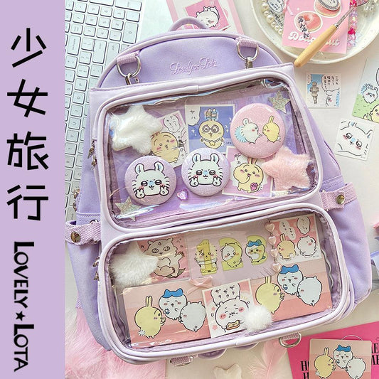 LovelyLota girls trip cotton doll Itabag Multifunctional backpack - Lovely Lota Shop