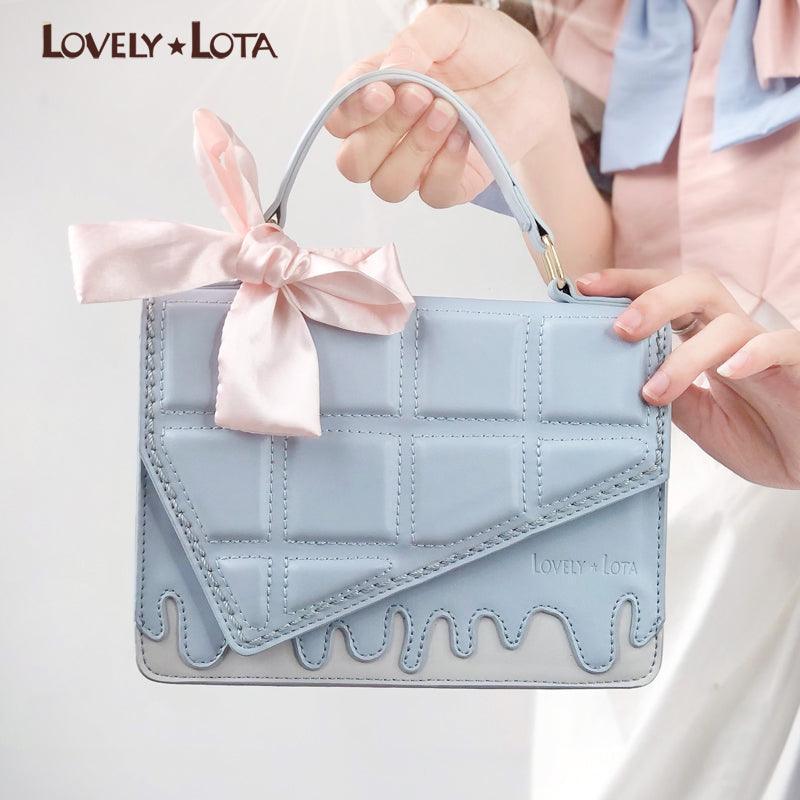 LovelyLota Sugar cube chocolate hand crossbody Lolita bag - Lovely Lota Shop
