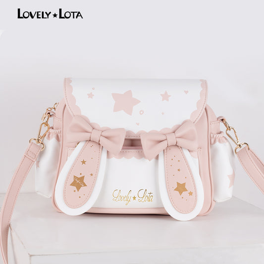 【IN STOCK】LovelyLota Brand Star Moon Rabbit IP Cute Crossbody Shoulder Bag Small