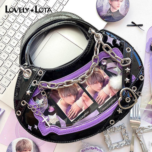 LovelyLota 链爱游戏crescent shape itabag Shoulder crossbody bag - Lovely Lota Shop