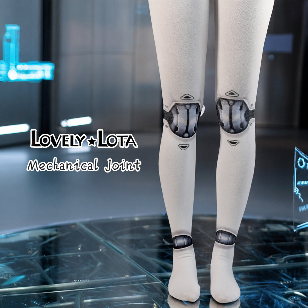 【IN STOCK】LovelyLota Original: Mechanical Joint Tights | Printed Tights | Articulated Tights | Full-Length Tights | Futuristic Tech-Style Tights
