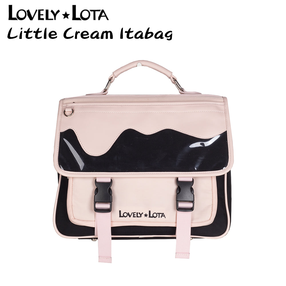 In Stock | LovelyLota Original Cream Small Capacity Ita Bag, Large Capacity Backpack & Crossbody Bag, Cute Daily Handbag