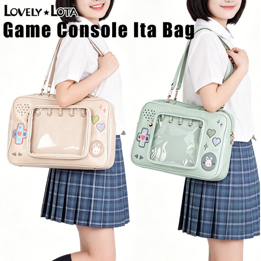 In Stock | LovelyLota Original Game Console Ita Bag, Large Capacity Laptop Bag, Handheld & Backpack Small Capacity Pin Display Ita Bag