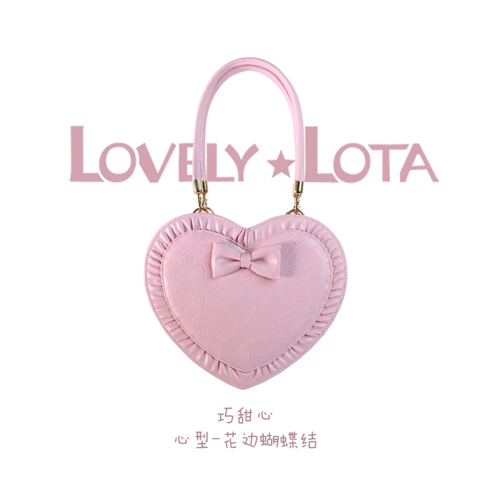 【IN STOCK】LovelyLota Original Choco-Sweetie Bag | Heart-Shaped Embossed Chocolate Design | Lolita Handbag & Crossbody | Perfect Gift for Girlfriend