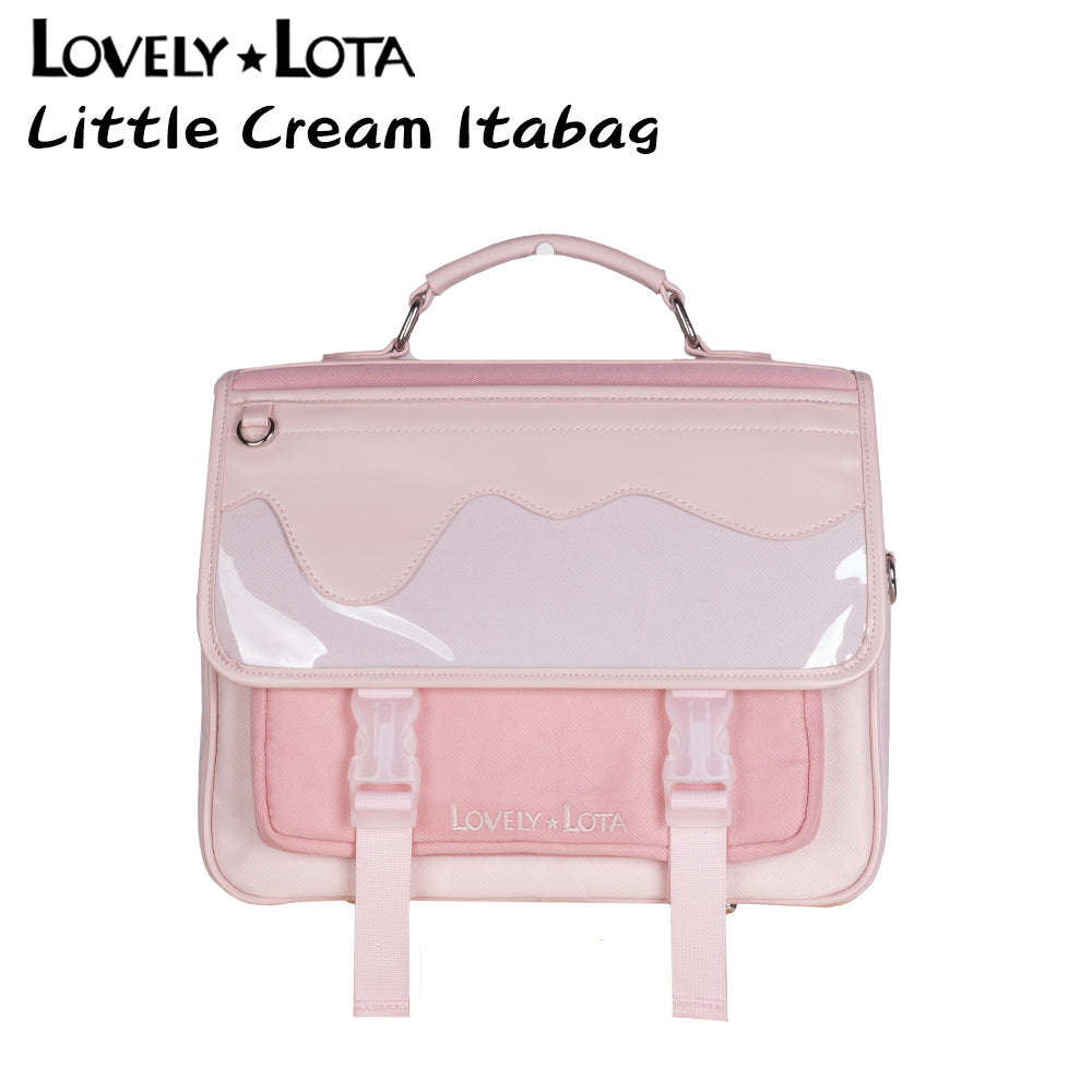 In Stock | LovelyLota Original Cream Small Capacity Ita Bag, Large Capacity Backpack & Crossbody Bag, Cute Daily Handbag