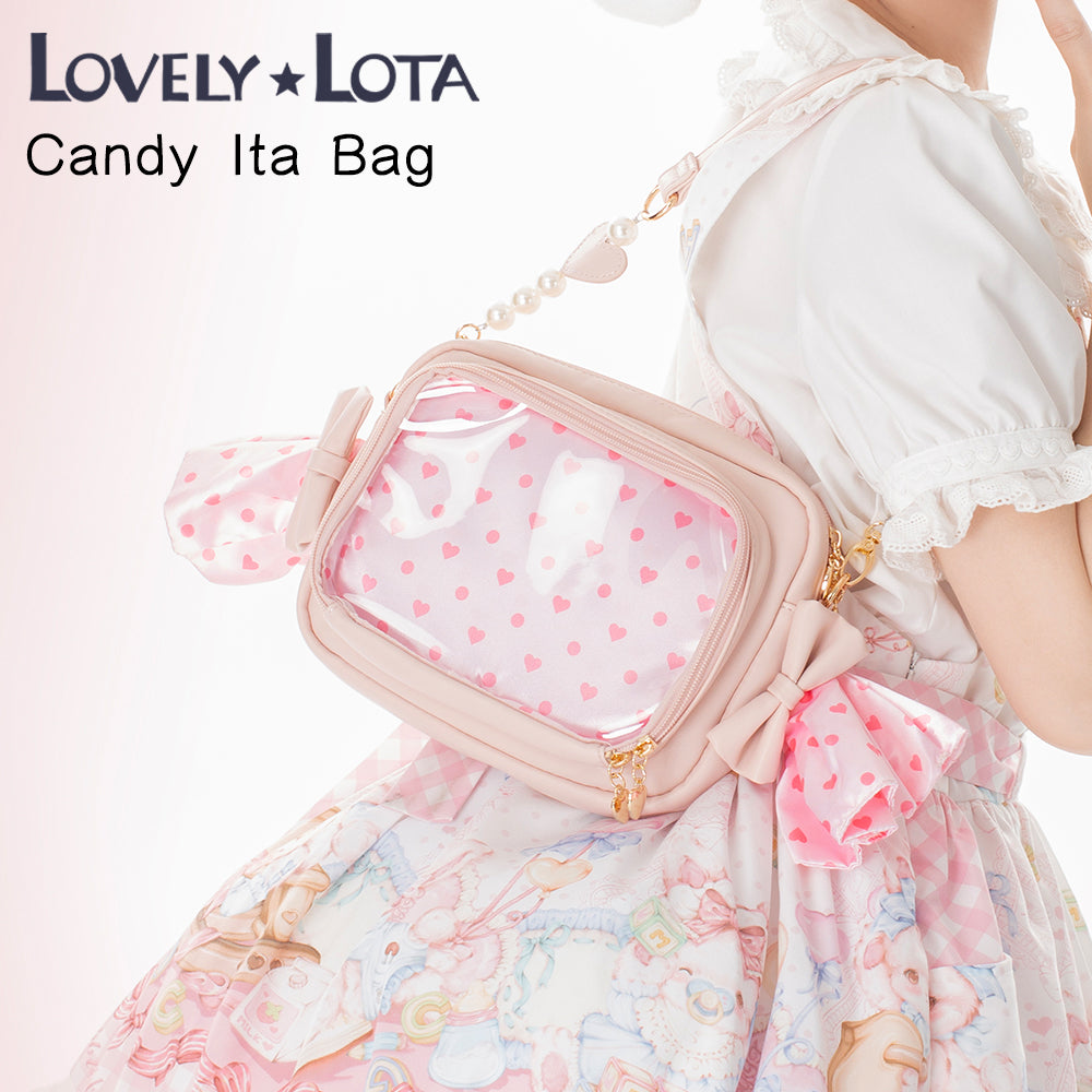 【IN STOCK】LovelyLota Original Candy Ita Bag - Cute Kawaii Girls’ Versatile Casual Bag for Single-shoulder, Crossbody & Chest Wear
