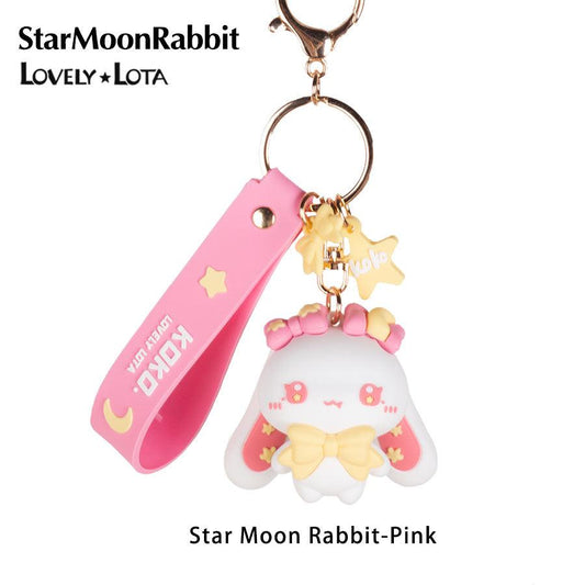 StarMoonRabbit Devil Rabbit Cute Cartoon Keychain pendant - Lovely Lota Shop