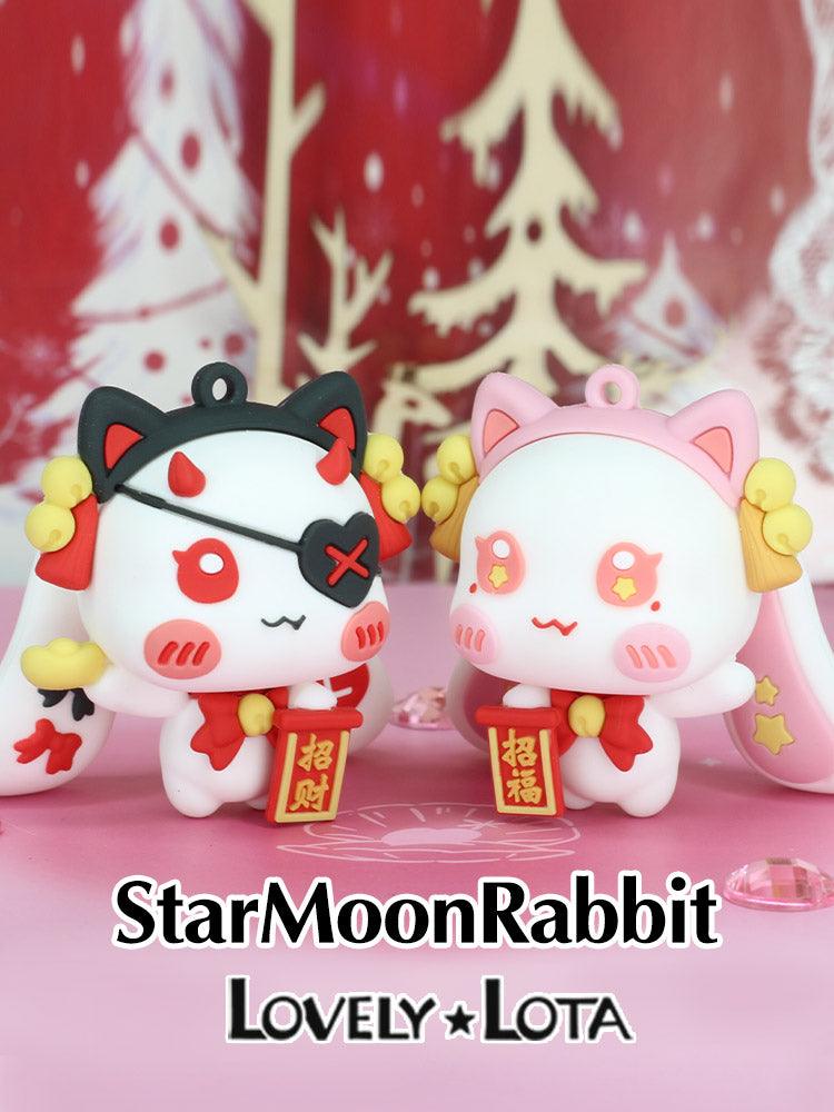 StarMoonRabbit Lucky and lucky cute cartoon keychain pendant - Lovely Lota Shop