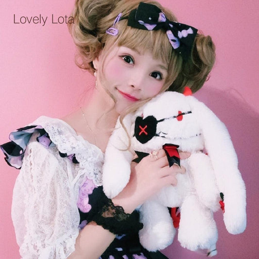 LovelyLota Demon Rabbit Plush Doll Backpack Lolita bag - Lovely Lota Shop