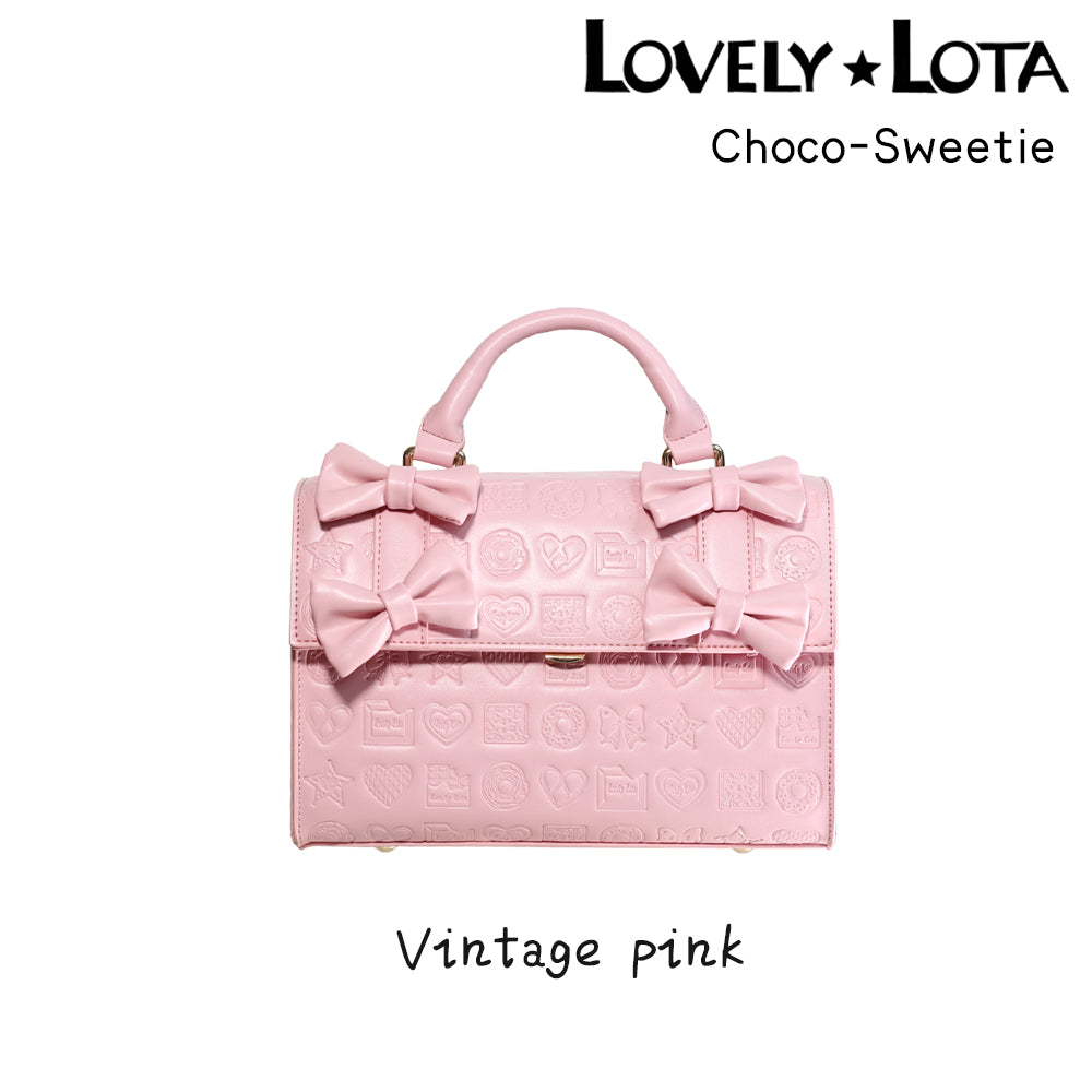 【IN STOCK】LovelyLota Original Bag | "Cute Sweetheart" Embossed Bag | Chocolate Design Handbag & Crossbody Bucket Bag
