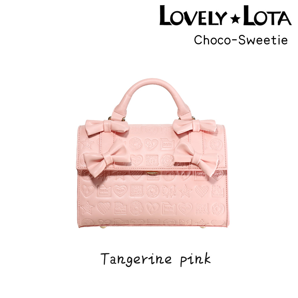 【IN STOCK】LovelyLota Original Bag | "Cute Sweetheart" Embossed Bag | Chocolate Design Handbag & Crossbody Bucket Bag