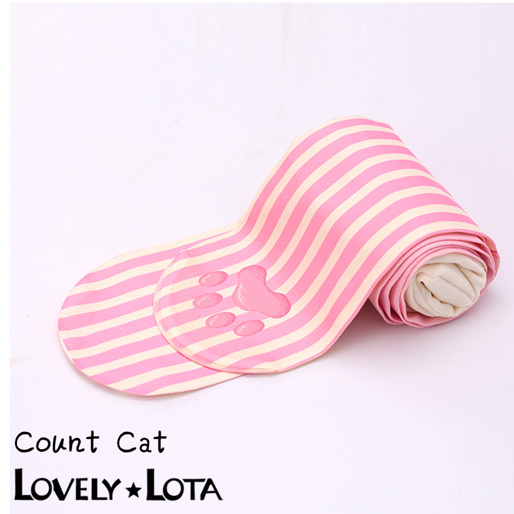 【In Stock】 LovelyLota Original Count Kitty Cute Print 120D Velvet Lolita Pantyhose