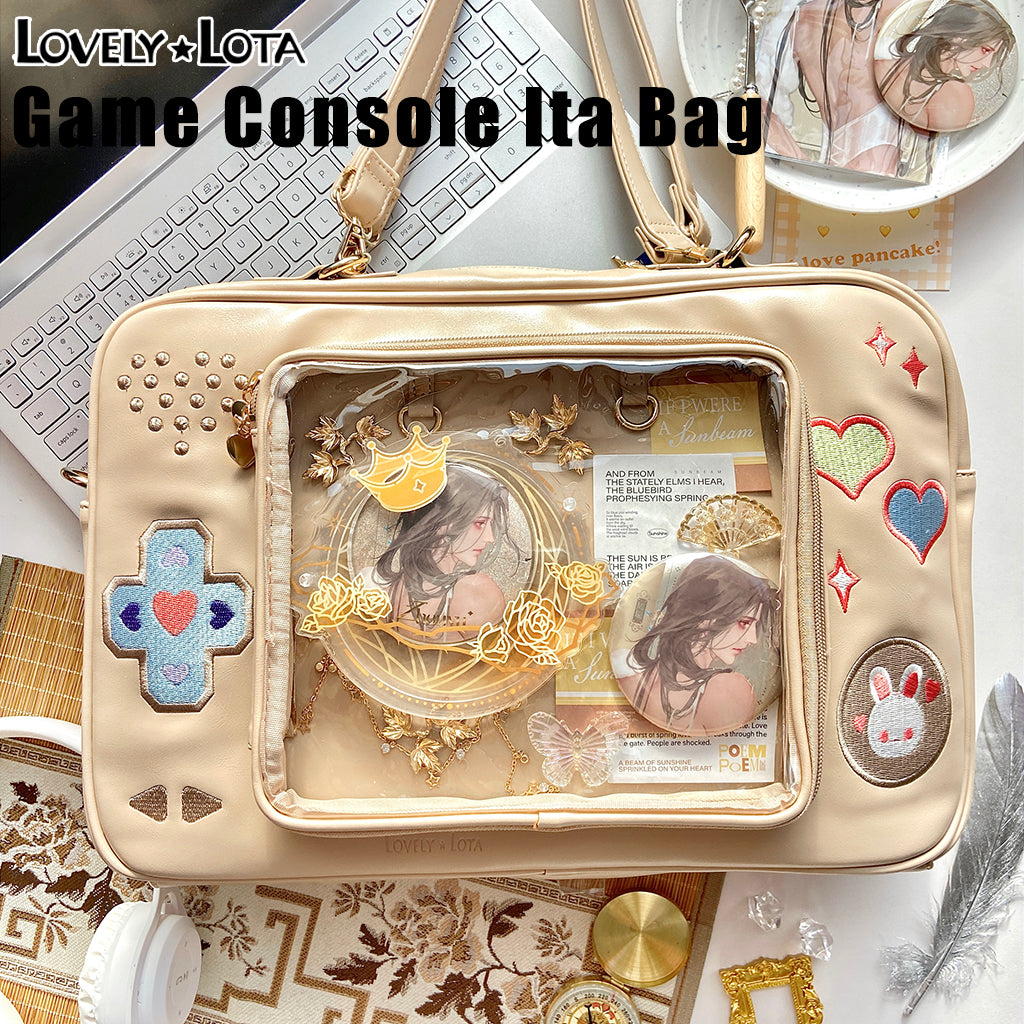 In Stock | LovelyLota Original Game Console Ita Bag, Large Capacity Laptop Bag, Handheld & Backpack Small Capacity Pin Display Ita Bag