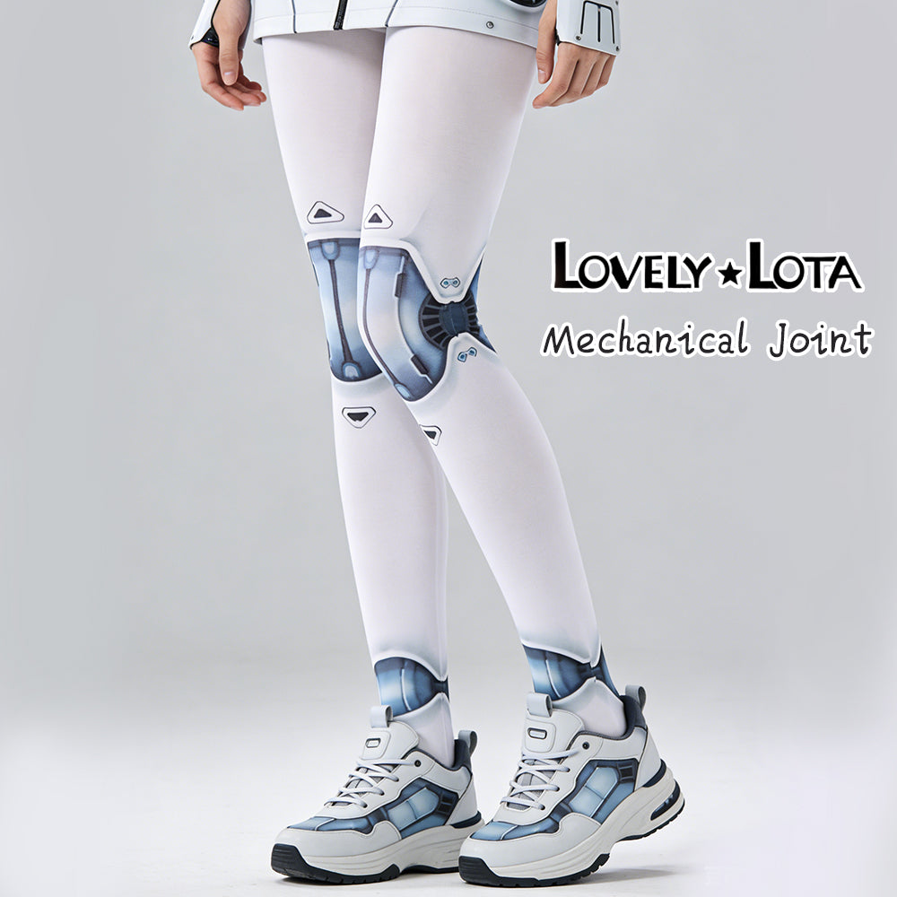 【IN STOCK】LovelyLota Original: Mechanical Joint Tights | Printed Tights | Articulated Tights | Full-Length Tights | Futuristic Tech-Style Tights