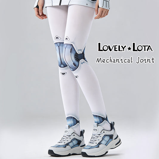 【IN STOCK】LovelyLota Original: Mechanical Joint Tights | Printed Tights | Articulated Tights | Full-Length Tights | Futuristic Tech-Style Tights