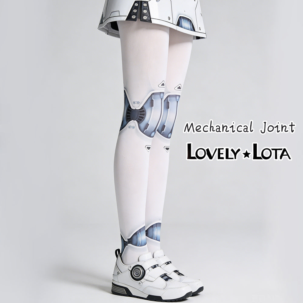 【IN STOCK】LovelyLota Original: Mechanical Joint Tights | Printed Tights | Articulated Tights | Full-Length Tights | Futuristic Tech-Style Tights