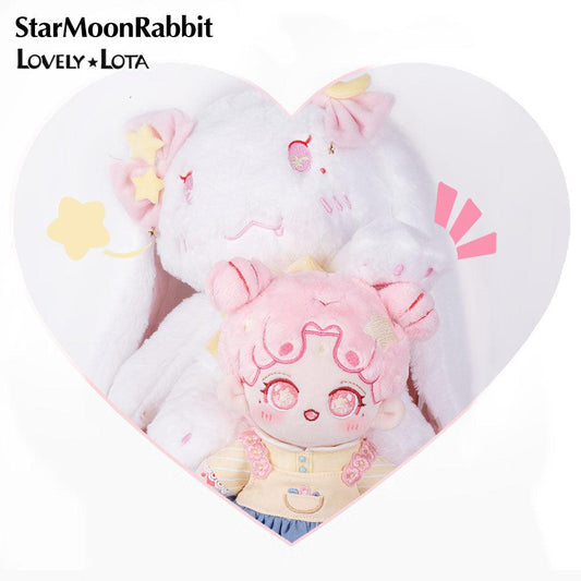 StarMoonRabbit 20cm cotton doll with detachable rabbit ears. - Lovely Lota Shop