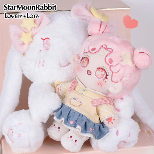 StarMoonRabbit 20cm cotton doll with detachable rabbit ears. - Lovely Lota Shop