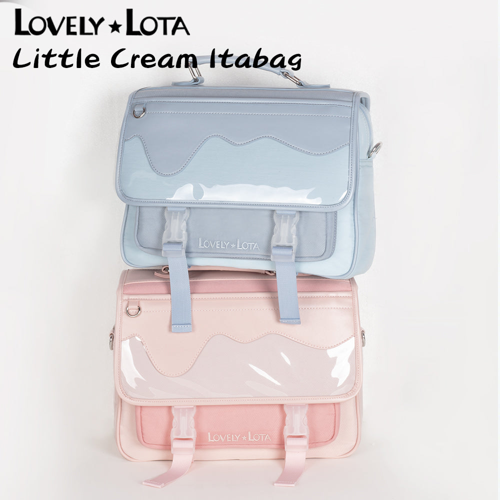 In Stock | LovelyLota Original Cream Small Capacity Ita Bag, Large Capacity Backpack & Crossbody Bag, Cute Daily Handbag